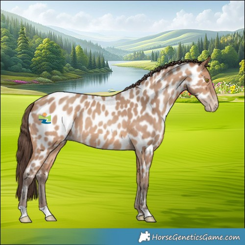 Horse Color:Amber Champagne Near Leopard