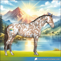 Horse Color:Amber Champagne Near Leopard