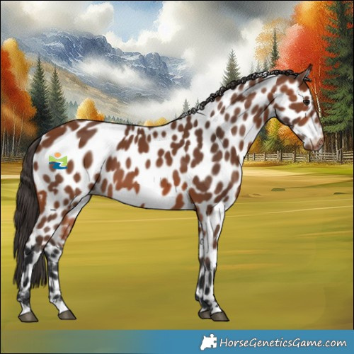 Horse Color:Bay Appaloosa 