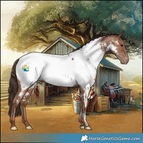 Horse Color:Classic Champagne Near Fewspot