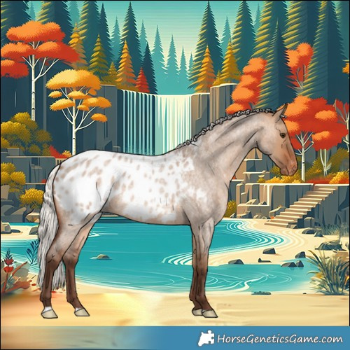 Horse Color:Silver Brown Roan Dun Blanket 