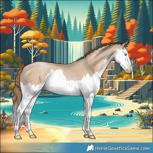 Horse Color:Grullo Pearl Splash 