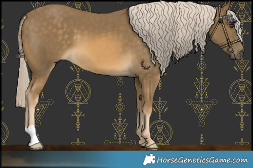 Horse Color:Chocolate Palomino Mushroom 