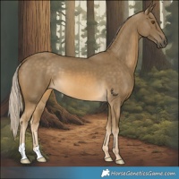 Horse Color:Chocolate Palomino Mushroom