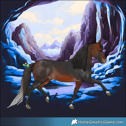 Horse Color:Bay Appaloosa Rabicano 