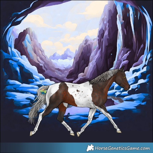 Horse Color:Silver Brown Tobiano 