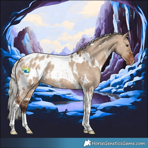 Horse Color:White Spotted Silver Bay Dun Tobiano Blanket
