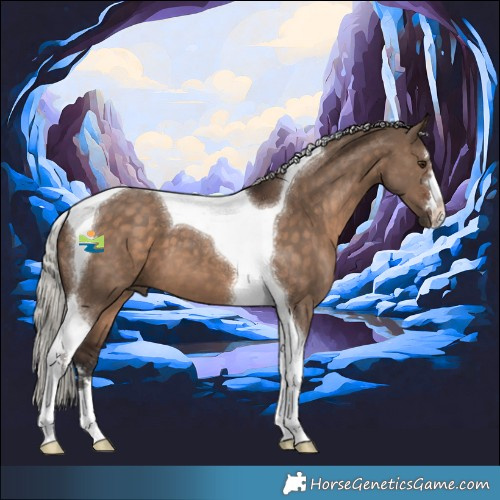 Horse Color:Silver Brown Dun Tobiano