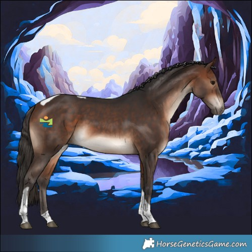 Horse Color:Bay Tobiano 