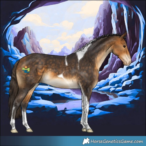 Horse Color:Buckskin Tobiano Varnish 