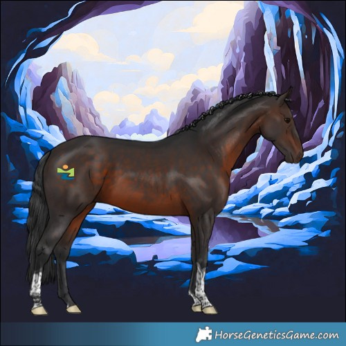 Horse Color:Brown Tobiano 