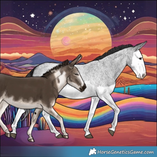 Horse Color:Blue Roan Splash