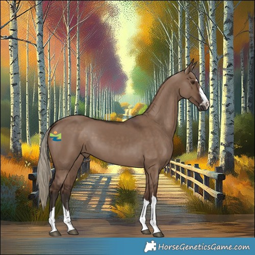 Horse Color:Liver Red Dun 