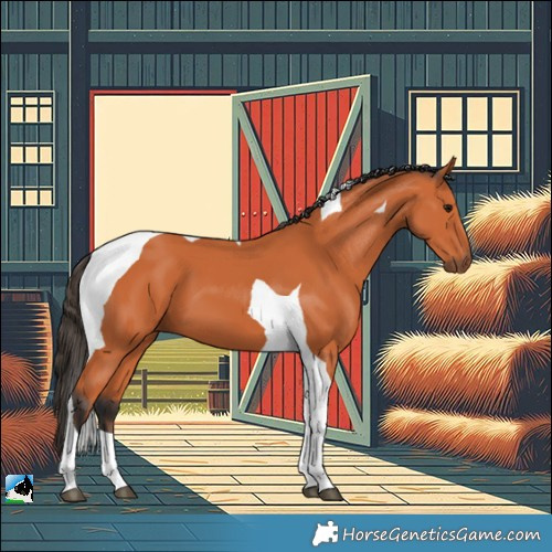 Horse Color:Bay Tobiano