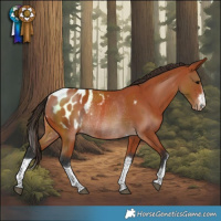 Horse Color:Bay Blanket Rabicano