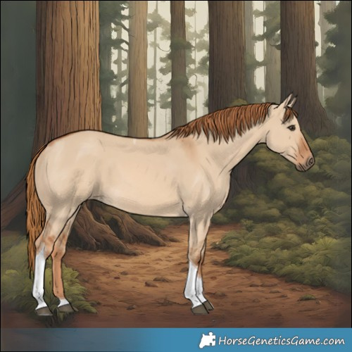 Horse Color:Red Dun Tobiano