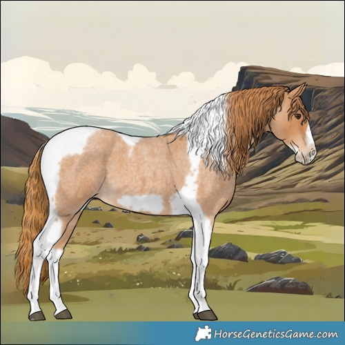 Horse Color:Red Roan Tobiano Frame 