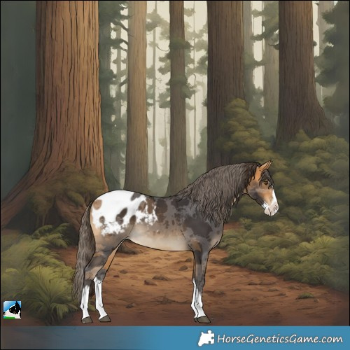 Horse Color:Buckskin Merle Splash Appaloosa 