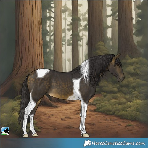 Horse Color:Buckskin Tobiano