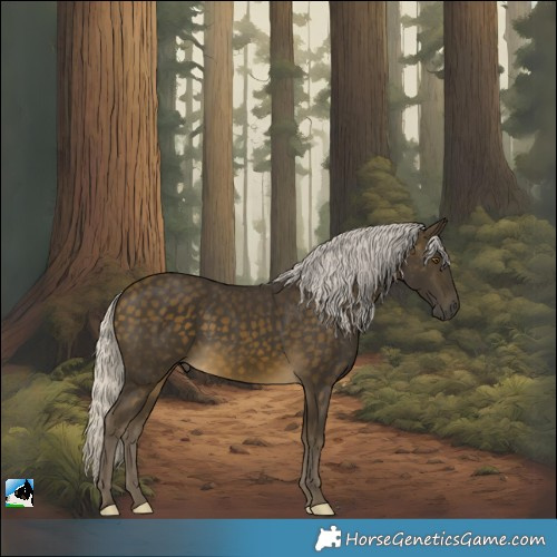 Horse Color:Silver Buckskin Rabicano