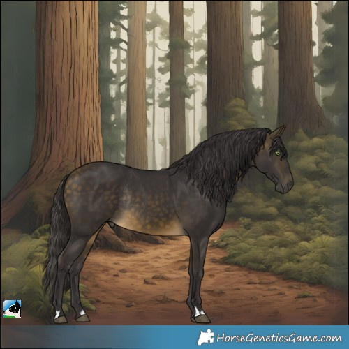 Horse Color:Buckskin Rabicano
