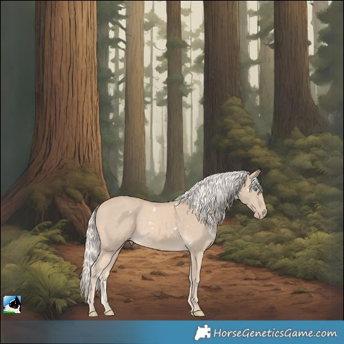 Horse Color:White Spotted Cremello
