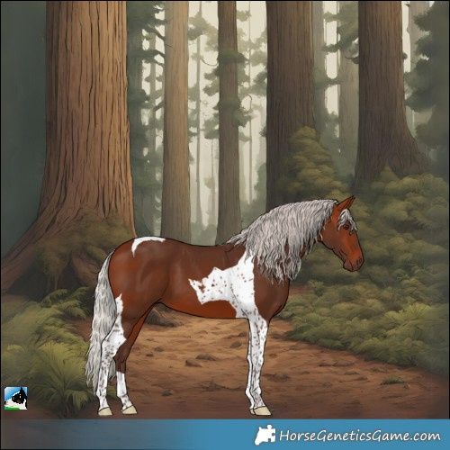 Horse Color:Silver Bay Tobiano 