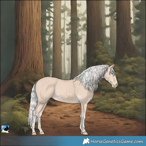 Horse Color:Silver Perlino Tobiano Rabicano 