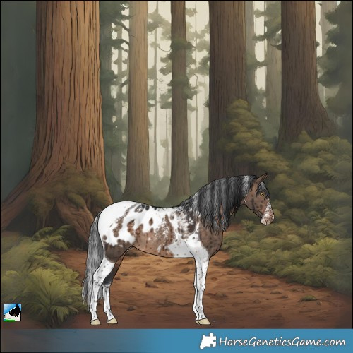 Horse Color:Powder White Brown Dun Tobiano Appaloosa Rabicano Brindle