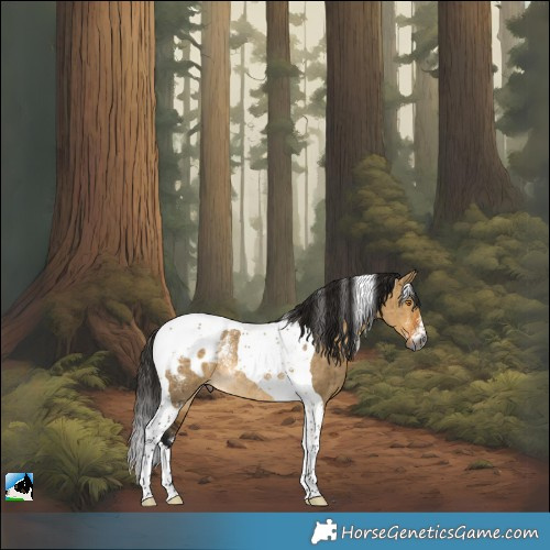 Horse Color:Powder White Gray Buckskin Dun Tobiano Appaloosa Rabicano Brindle 