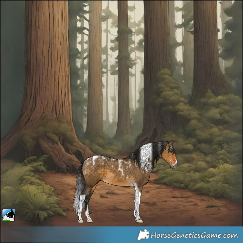 Horse Color:Powder White Gray Buckskin Dun Tobiano Brindle