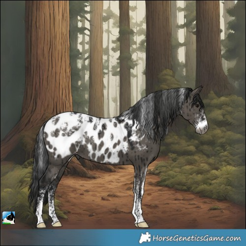 Horse Color:Powder White Gray Smoky Grullo Appaloosa Brindle