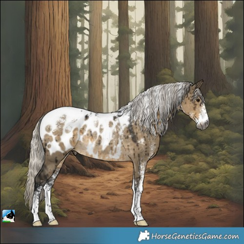 Horse Color:Powder White Gray Silver Smoky Grullo Appaloosa Rabicano Brindle