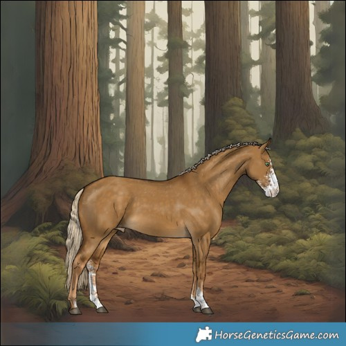 Horse Color:Chocolate Palomino Dun Sabino Appaloosa