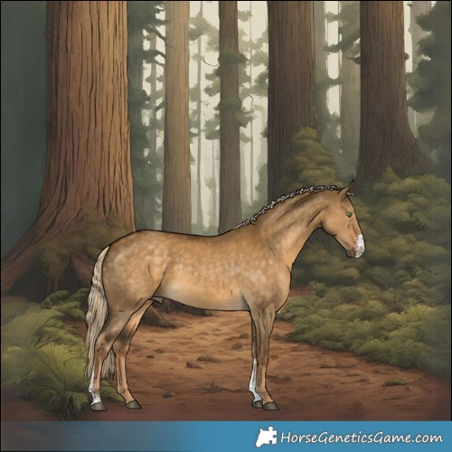 Horse Color:Chocolate Palomino Dun Sabino