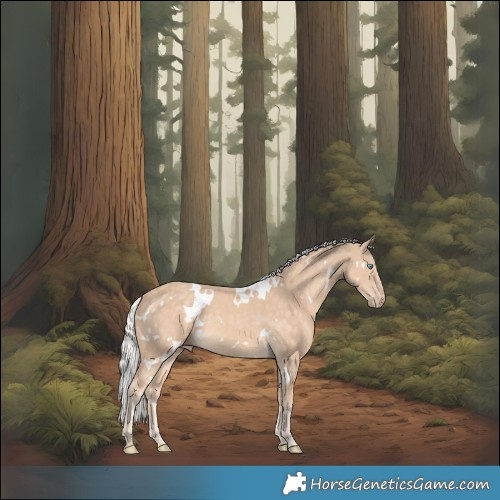 Horse Color:White Spotted Silver Perlino 