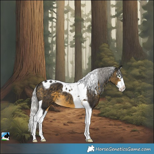Horse Color:Silver Buckskin Splash Tobiano 