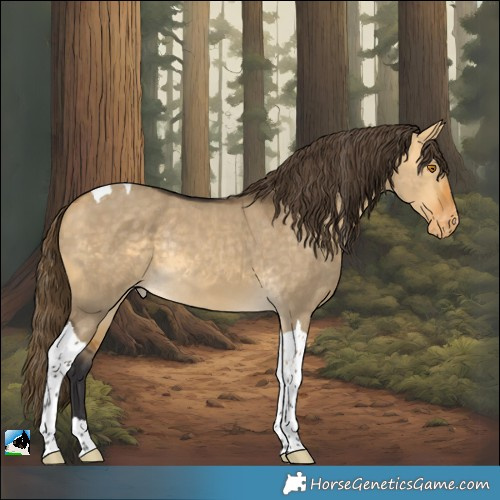 Horse Color:Buckskin Dun Tobiano Appaloosa Rabicano