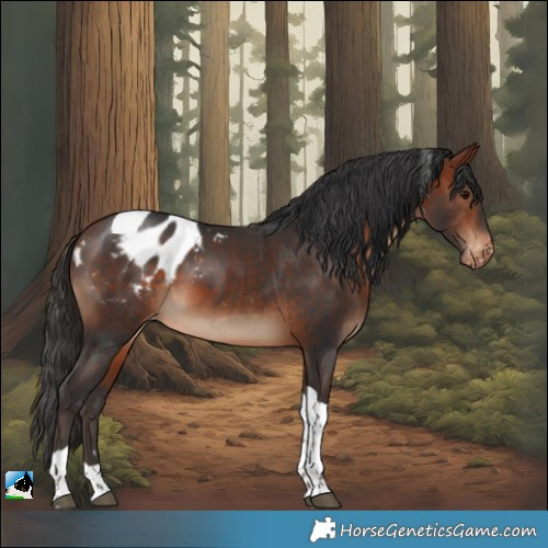 Horse Color:Bay Tobiano Appaloosa