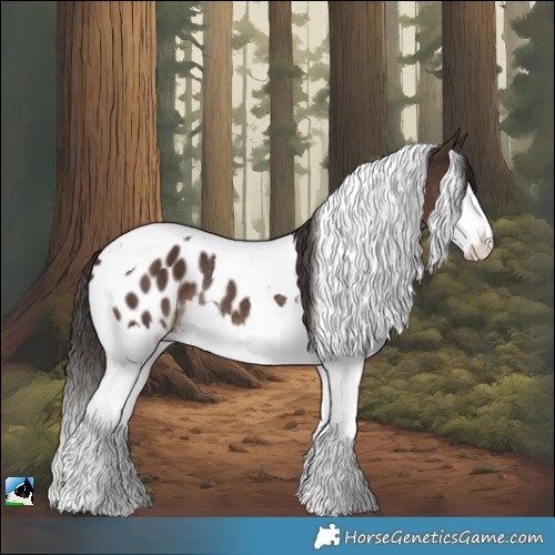 Horse Color:Liver Chestnut Splash Tobiano Appaloosa Rabicano 