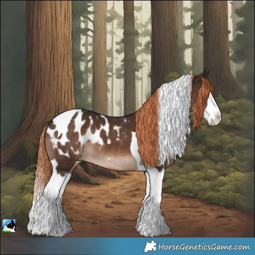 Horse Color:Liver Chestnut Splash Tobiano Appaloosa Rabicano