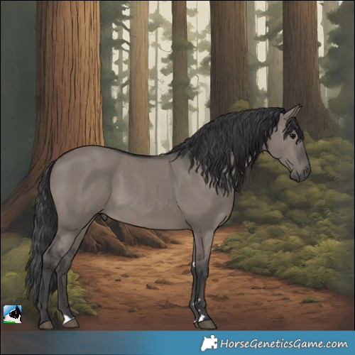 Horse Color:Grullo 