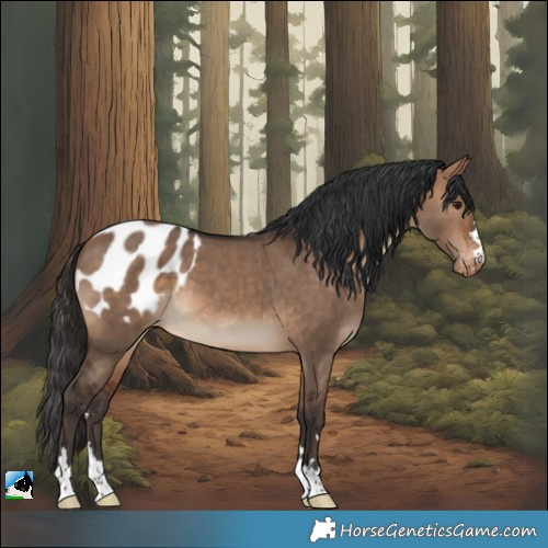 Horse Color:Bay Dun Appaloosa