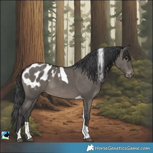 Horse Color:Grullo Tobiano Appaloosa