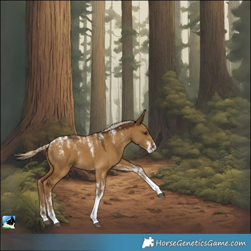 Horse Color:Powder White Chocolate Palomino Dun 