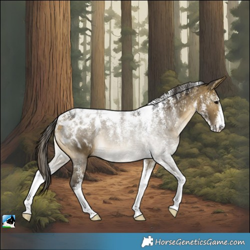 Horse Color:Powder White Buckskin Dun Blanket 