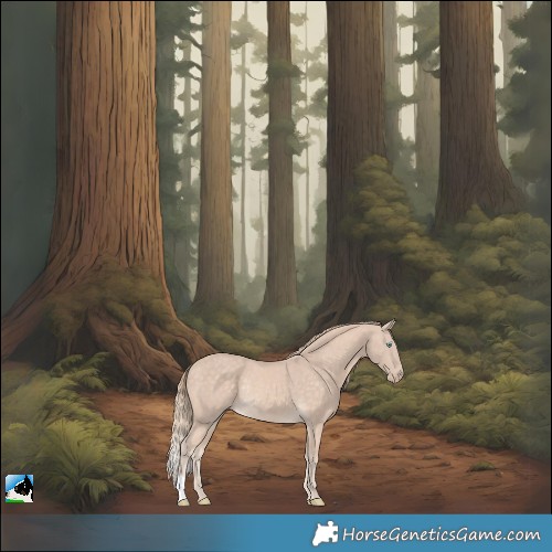 Horse Color:Chocolate Perlino Mushroom Rabicano