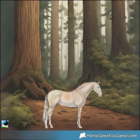 Horse Color:Chocolate Perlino Mushroom Rabicano 