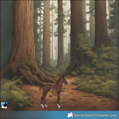 Horse Color:Chocolate Buckskin Mushroom 