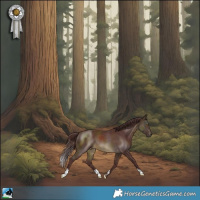 Horse Color:Chocolate Buckskin Mushroom